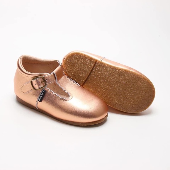 Rose Gold Riley T-straps - Picture 8 of 11
